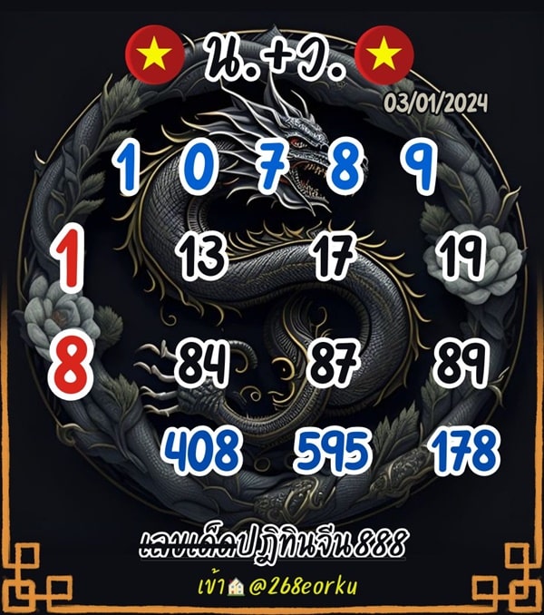 เลขเด็ดหวยฮานอย แนวทางหวยฮานอยวันนี้ 03 มค 67