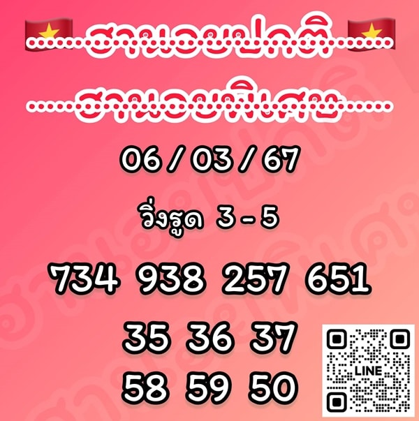เลขเด็ดหวยฮานอย แนวทางหวยฮานอยวันนี้ 06 มีค 67